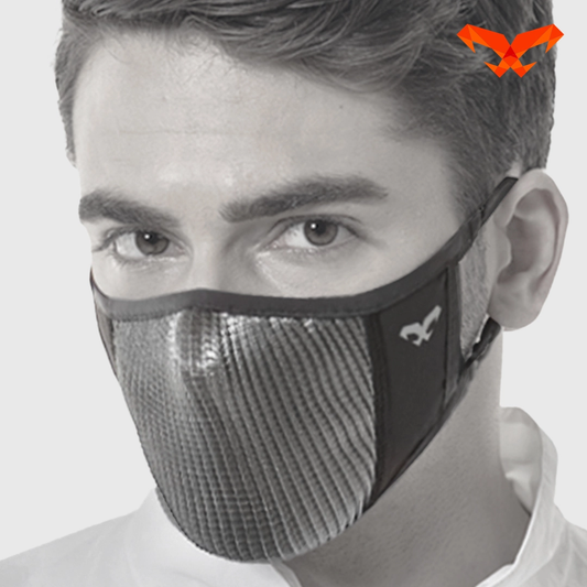 NAROO N0U gray face cover, front-side view