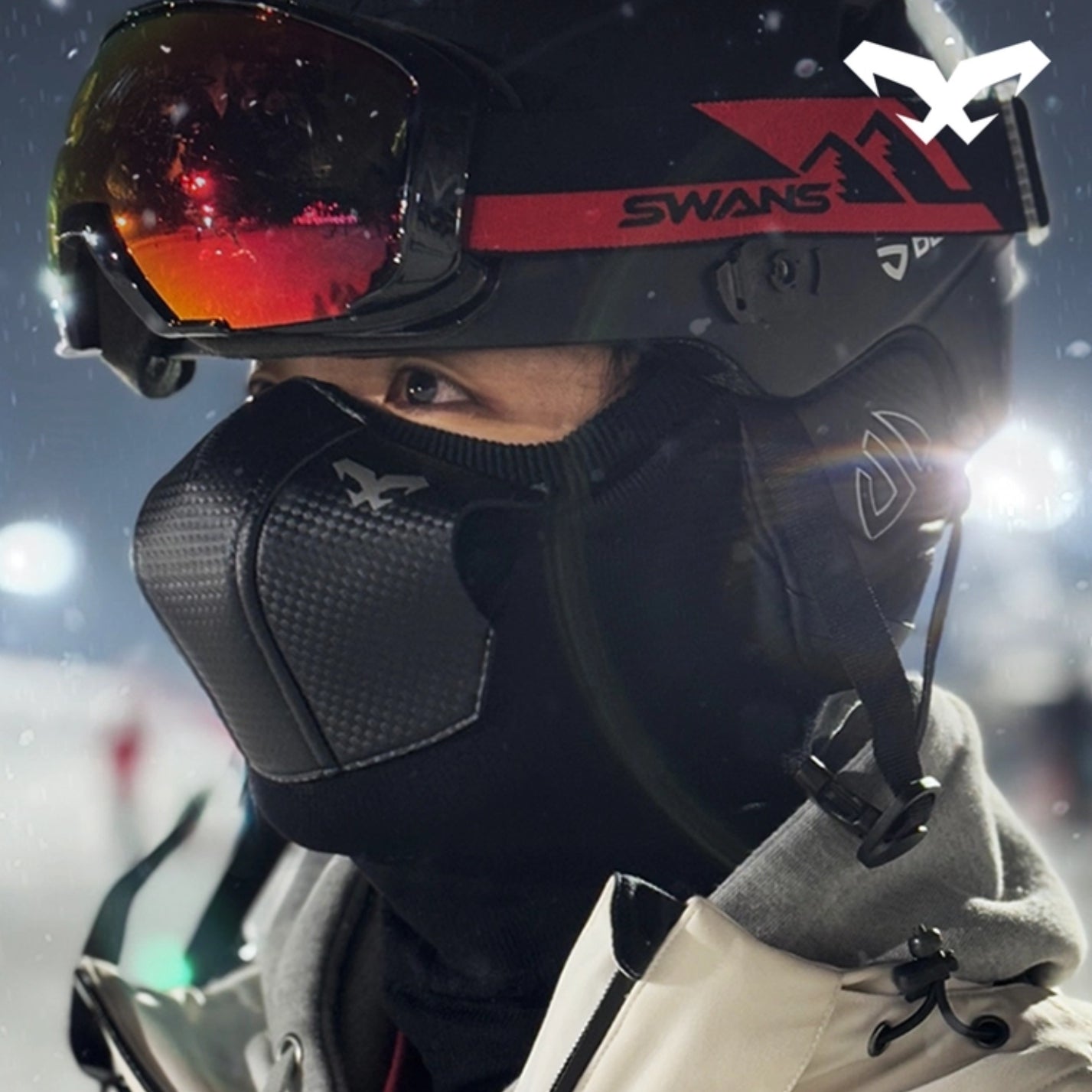 NAROO ZV9H Heavy-Duty Motorcycle Half Balaclava - Advanced Ventilation
