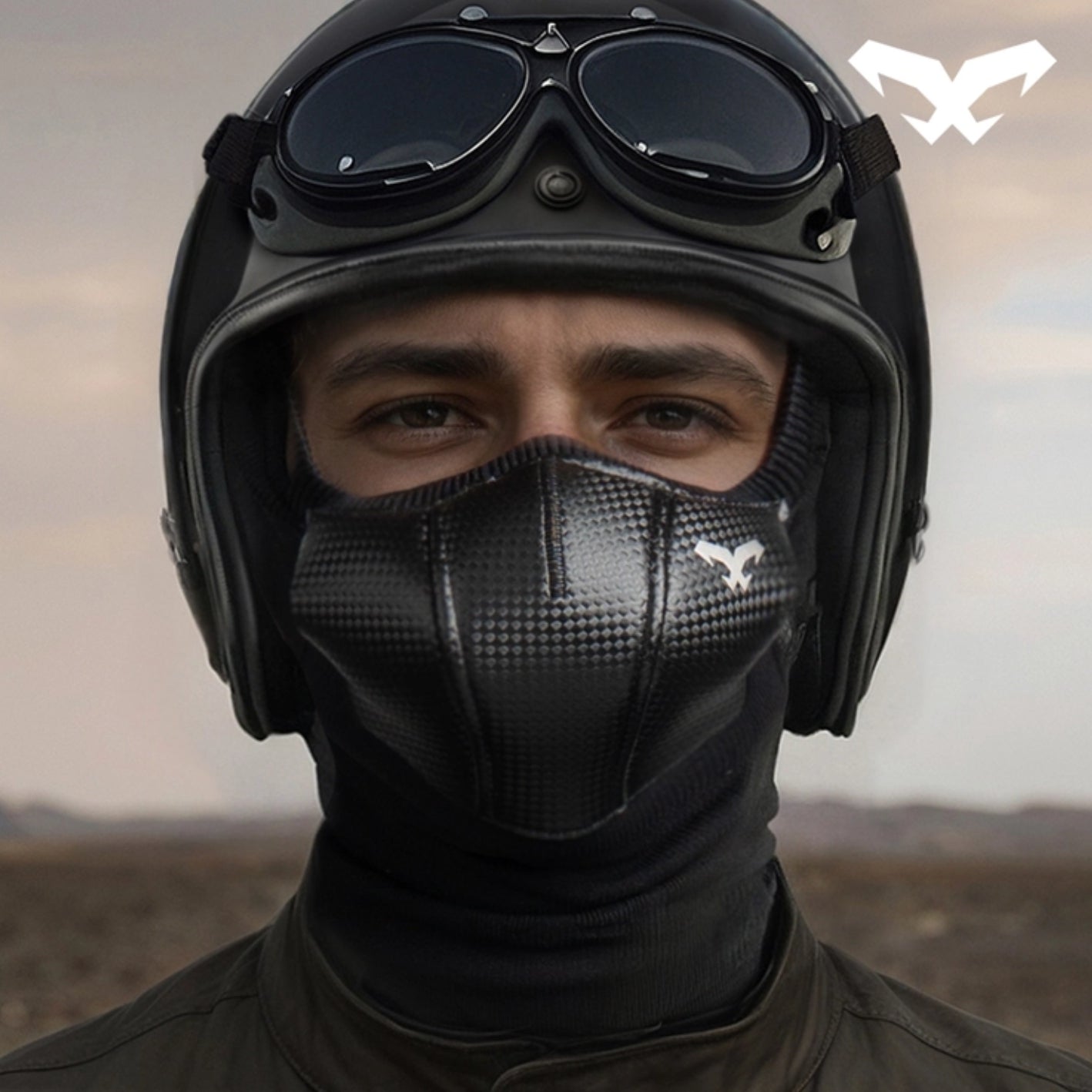 NAROO ZV9H Heavy-Duty Motorcycle Half Balaclava - Advanced Ventilation