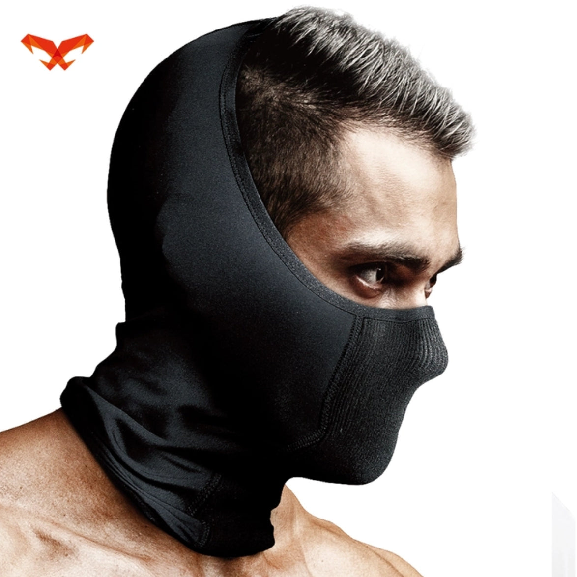 NAROO F3H filtering motorcycle half balaclava front view