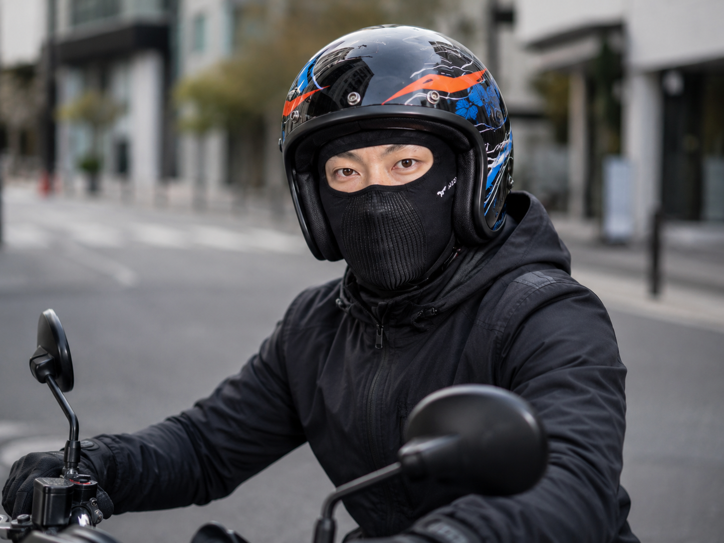NAROO N0F Premium Lightweight Motorcycle Balaclava – Made in Korea Summer Riding Cooling Face Mask