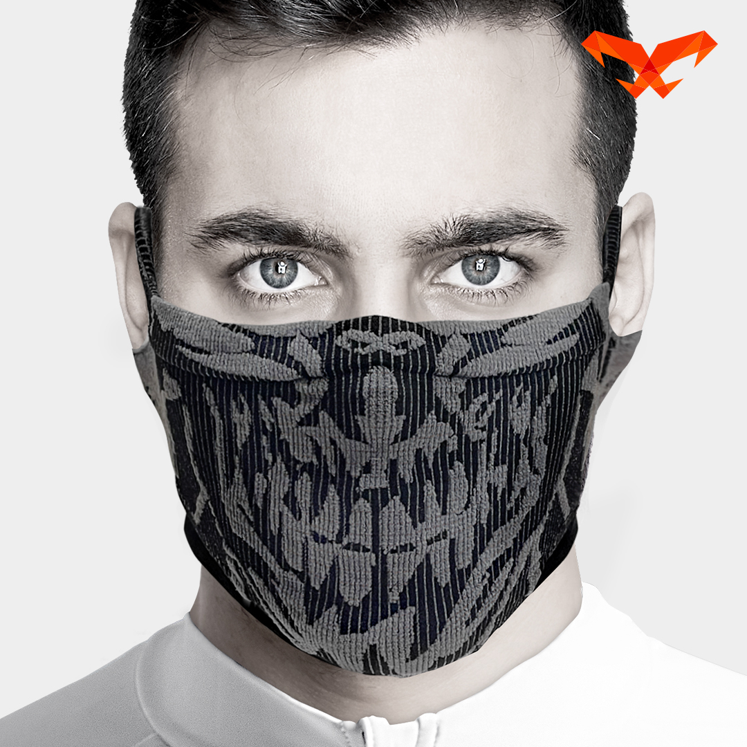 NAROO X5S skull-pattern face cover, front view