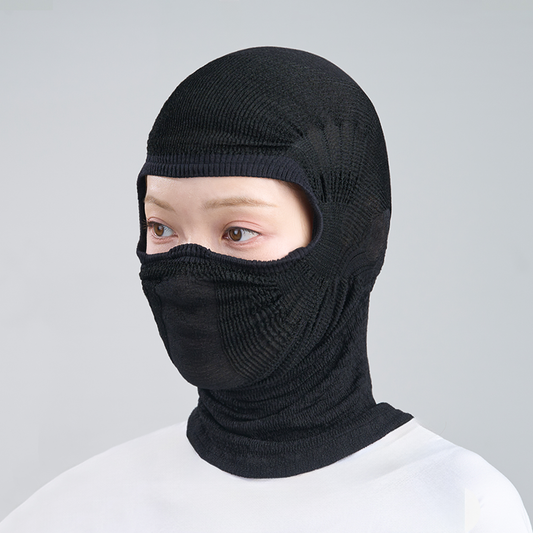 NAROO A1F black balaclava, front view