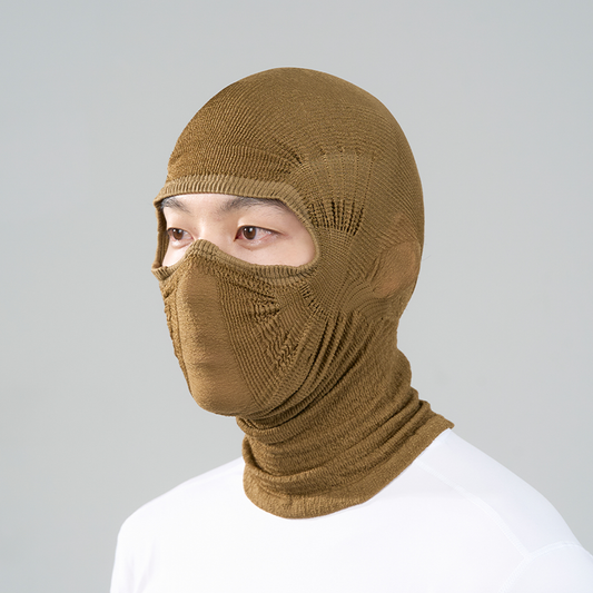 NAROO A1F brown balaclava, front view