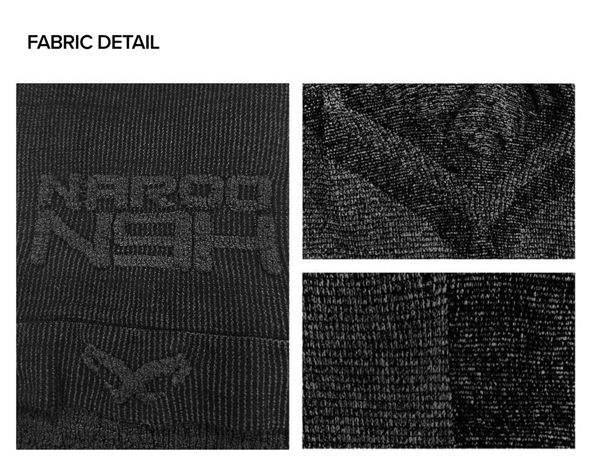 NAROO N9H fabric and knit detail close-ups